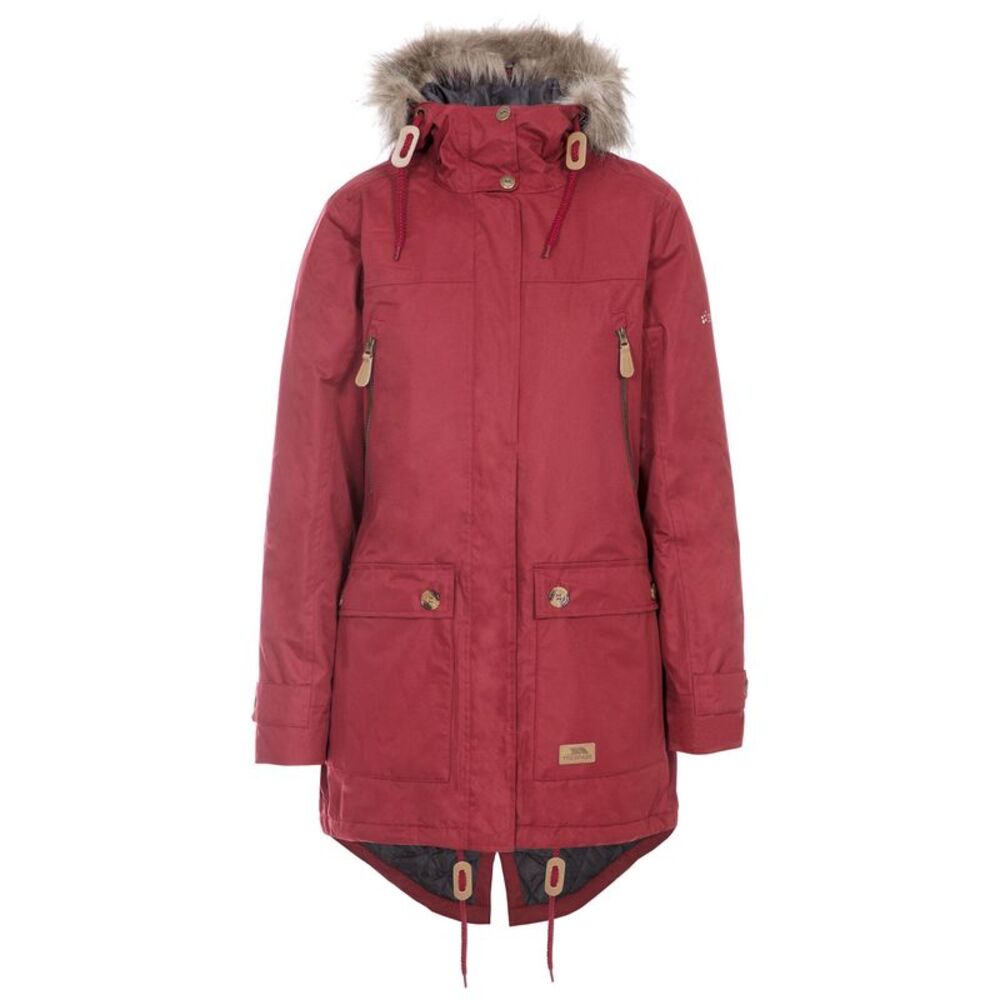 Trespass Womens/Ladies Clea Waterproof Parka / Merlot